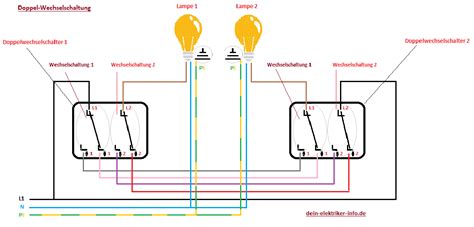 doppelwechselschaltung lichtschalter elektroinstallation elektroinstallation selber machen