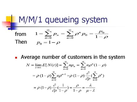 queueing theory delay models mm queueing system