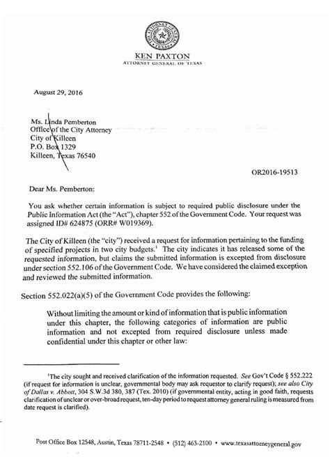 response letter  texas attorney general kdhnewscom