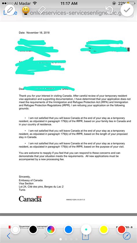 letter  intent  canada student visa