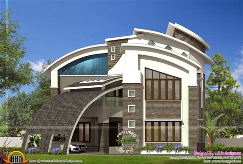 modern contemporary house design kerala home design  floor plans  houses