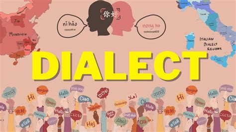 dialect regional dialect social dialects youtube