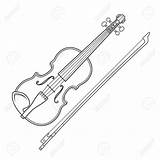 Violin Bow Drawing Outline Getdrawings Vector sketch template
