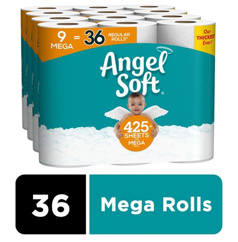 angel soft toilet paper  mega rolls  regular rolls walmartcom