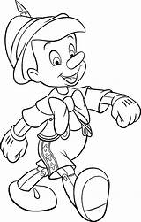 Pinocchio Jiminy Cricket sketch template