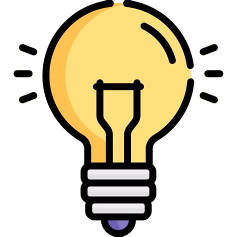 light bulb special lineal color icon