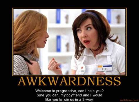 Awkwardness Joking With Flo Progressive Insurance
