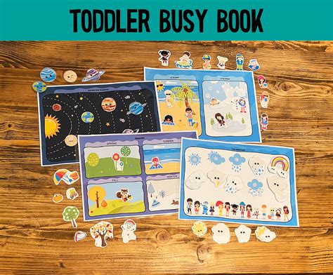 printable toddler busy book preschool busy book learning etsy