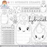 Stay Hydrate Hydrated Hydration sketch template
