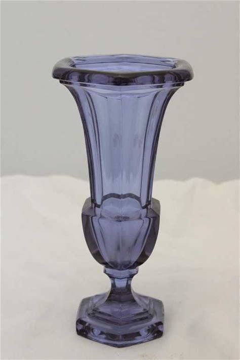 Fine Moser Alexandrite Crystal Glass Flared Vase