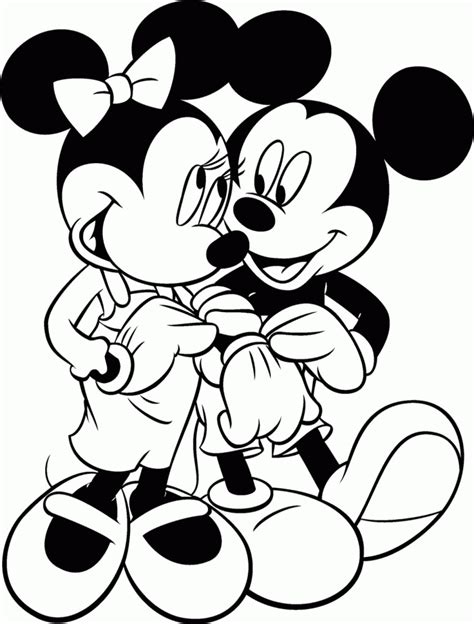 mickey mouse valentines coloring pages coloring home