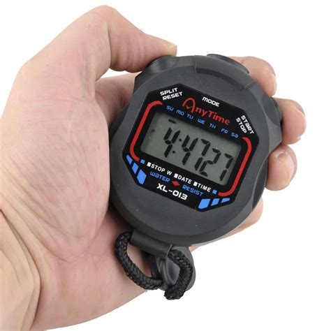 sports stopwatch professional handheld waterproof lcd digital stopwatch timer chronograph