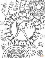 Libra Bilancia Disegno Znaki Zodiaku Colorare Supercoloring Aries Gemini Segno Aquarius Getdrawings Drukuj sketch template