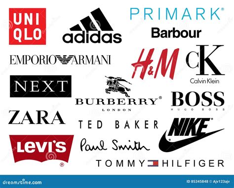 shopping brands icons editorial stock photo illustration  klein