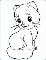 Realistic Kitten Coloring Pages Cute Getdrawings sketch template