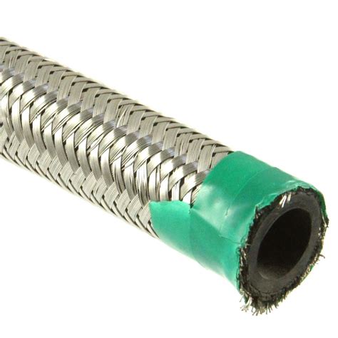 stainless steel braided fuel hose mm  metre