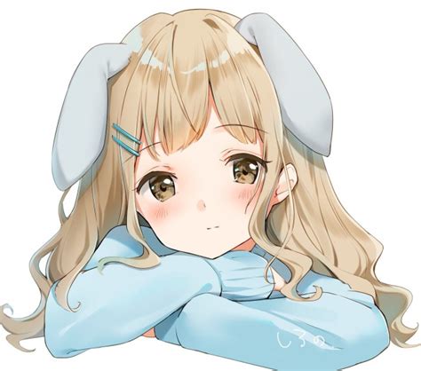 Wallpaper Anime Girl Bunny Ears Blonde Long Hair