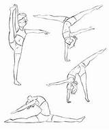 Dancing Gymnastics Ginnastica Tegninger Warming Artistica Macy Mennesker Danser Gimnasia Schizzi Gimnastas sketch template