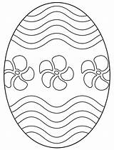 Egg Easter Coloring Pages Eggs Print Printable Color Floral Sheets Designs Colouring sketch template