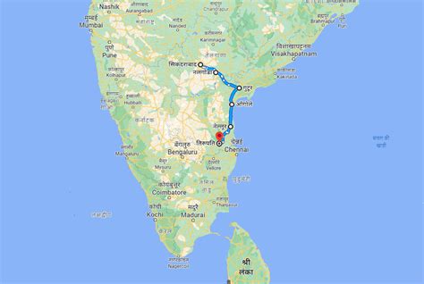 secunderabad  tirupati vande bharat express route map