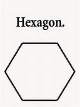 Hexagon Printable Clipart Outline Coloring Shapes Kids Pages Geometry Drawing School Color Crescent Words Activities Easy Clipground Book Greek Drawings sketch template