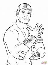 Coloring Wwe Pages Styles Template Aj Cena John sketch template