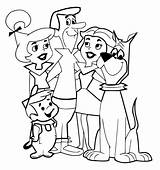Coloring Jetsons Pages Family Cartoon sketch template