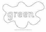 Green Colouring Splats Colour Pages Splat Kids Activities Activityvillage Activity sketch template