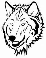 Wolf Head Coloring Outline Drawing Clipart Face Pages Angry Heads Simple Howling Mad Clip Easy Cartoon Printable Faces Line Digital sketch template