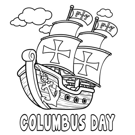 printable columbus day coloring pages printable world holiday