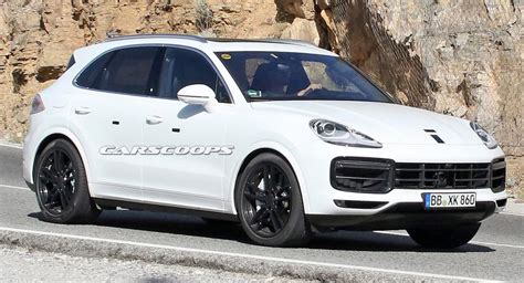 porsche cayenne spied  production ready carscoops