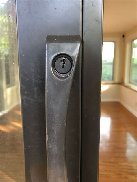 lockkey cylinder type  pella sliding deck door doityourselfcom