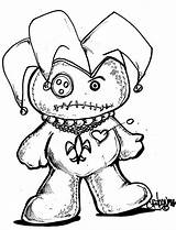 Voodoo Doll Gras Mardi Coloring Pages Drawing Drawings Tattoo Adult Horror Dolls Vodoo Svg Deviantart Draw Creepy Cute Scary Cool sketch template