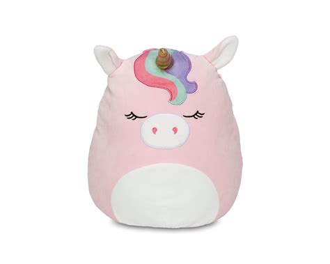 kellytoy squishmallow   plush ilene  pink unicorn