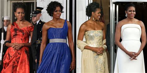 michelle obama s best state dinner dresses first lady