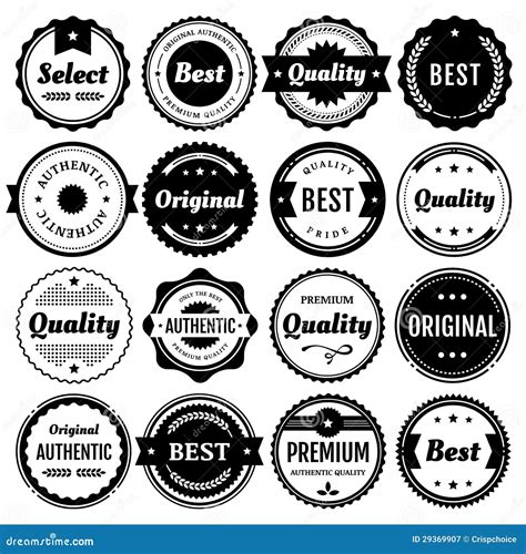 premium badge  label elements stock illustration illustration  authentic banner