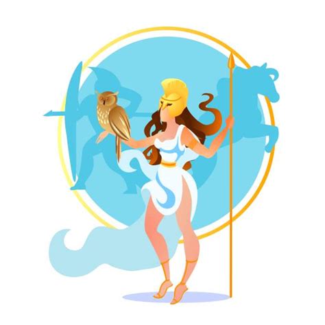 athena greek goddess illustrations royalty free vector graphics and clip