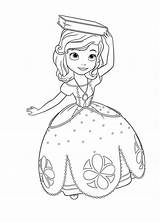 Coloring Princess Sofia First Pages Book Printable Disney Head Her Print Anna Kids Color Netart sketch template