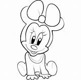 Mouse Coloring Pages Mickey Mini Drawings Baby Disney Minnie Cartoon Print Printable Characters sketch template
