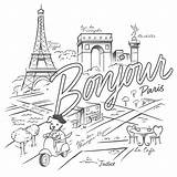 Coloring Paris Pages Printable France French Kids Color Adult Pen Colouring Sheet Sheets Book Portadas Para Travel Drawing Getcolorings Adults sketch template