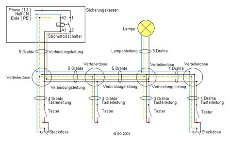 wechselschaltung mit  schaltern und  lampen wiring diagram