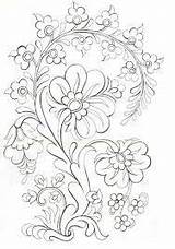 Embroidery Coloring Pages Designs Işi Patterns Hand Adult Stress Choose Board Dibujos Ribbon sketch template