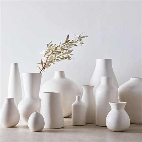 Pure White Ceramic Vases West Elm