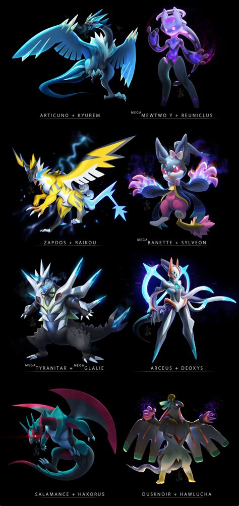 mega absol shiny luxary and roserade gardevoir fusions