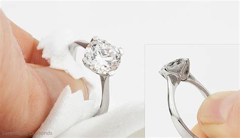 clean  diamond ring  put  brilliance
