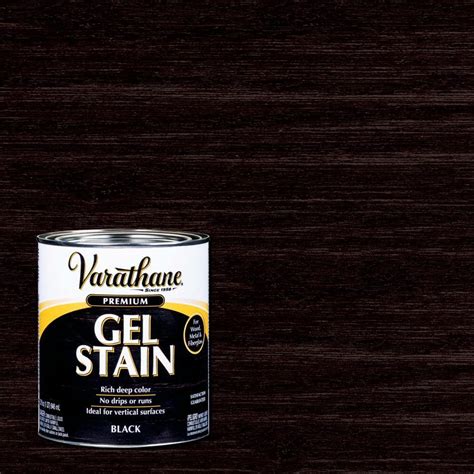 question  varathane  qt black wood interior gel stain