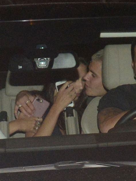 [photos] justin bieber and mystery girl kissing in backseat of car in brazil hollywood life