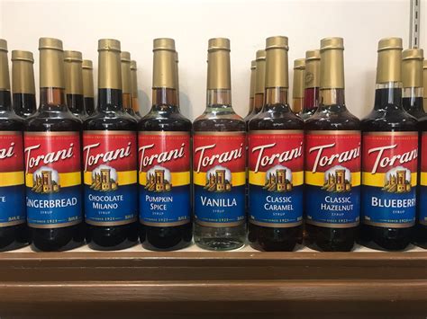 torani flavor syrups ml currency coffee