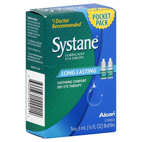 alcon systane eye drops lubricant long lasting   fl oz  ml