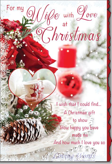 wife  love christmas greeting cards  loving words
